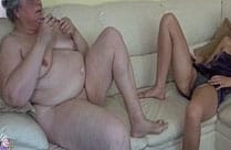 Oma BBW Porno mit geiler alter Lesbe